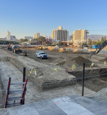 UNR begins construction on parking garage downtown